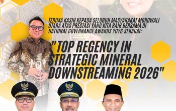 Morowali Utara Raih Penghargaan Nasional, Bupati Delis : Ini Hasil Kerja Bersama Masyarakat