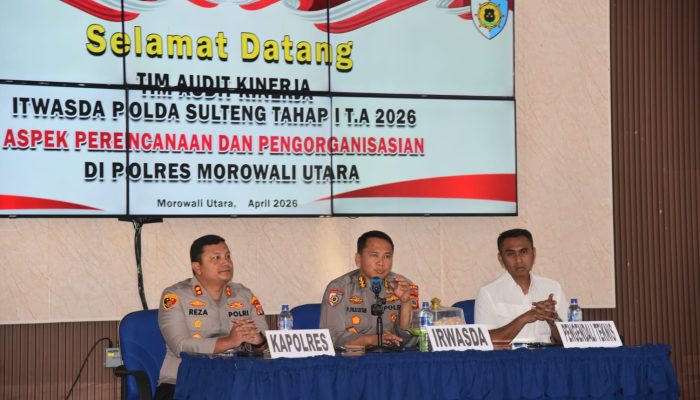 Irwasda Polda Sulteng Buka Kegiatan Audit Kinerja Tahap I T.A 2026 di Polres Morowali Utara