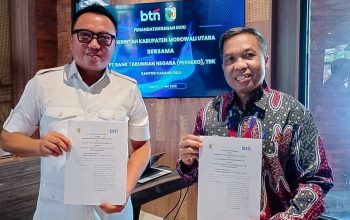 Dukung Program Tiga Juta Rumah, Pemda Morut Tandatangani Kerjasama Strategis Dengan Bank BTN