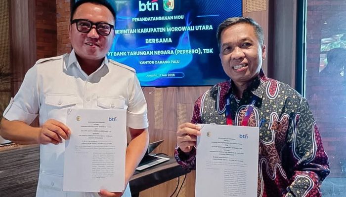 Dukung Program Tiga Juta Rumah, Pemda Morut Tandatangani Kerjasama Strategis Dengan Bank BTN