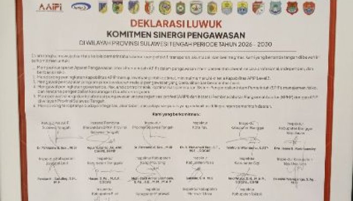 Banggai Tuan Rumah Konferensi Perdana AAIPI Sulteng, Lahirkan “Deklarasi Luwuk” untuk Penguatan Pengawasan Daerah