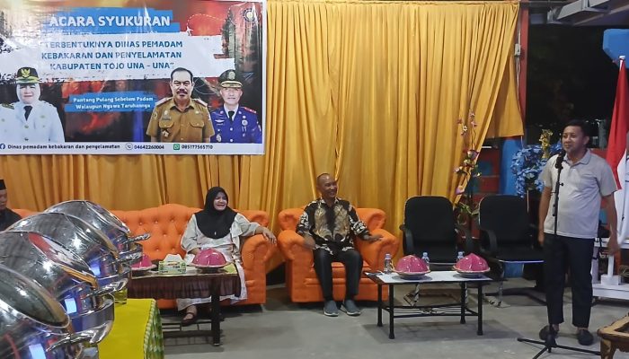 Syukuran Terbentuk Dinas Pemadam Kebakaran Dan Keselamatan Kabupaten Tojo Una Una