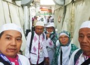 Rombongan Haji Gorontalo Kloter 28 UPG  Telah Selesai Melontar Jumrah  Rangkaian Nafar Awal 