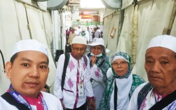 Rombongan Haji Gorontalo Kloter 28 UPG  Telah Selesai Melontar Jumrah  Rangkaian Nafar Awal 