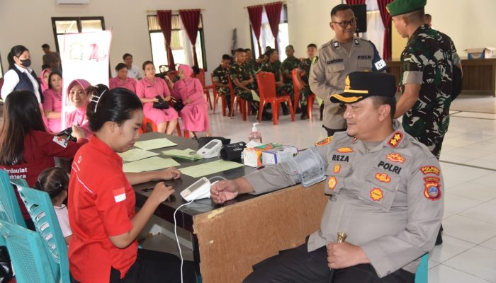 Sambut Hari Bhayangkara ke-80, Polres Morowali Utara Gelar Donor Darah