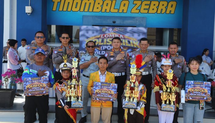 Pocil Morowali Utara Juara I di Ajang Penilaian Pocil Oleh Korlantas Polri di Palu