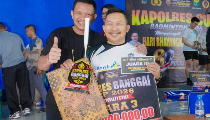 Kapolres Banggai : Turnamen Badminton Kapolres Cup 2026 Pererat Sinergi Polri dan Masyarakat