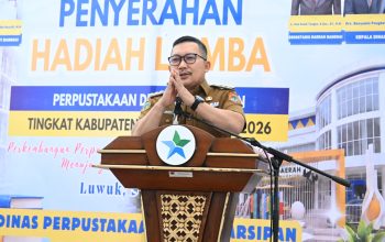Gerbang Cerdas Makin Menguat, Bupati Amirudin Hadiri Penyerahan Hadiah Lomba Perpustakaan Desa
