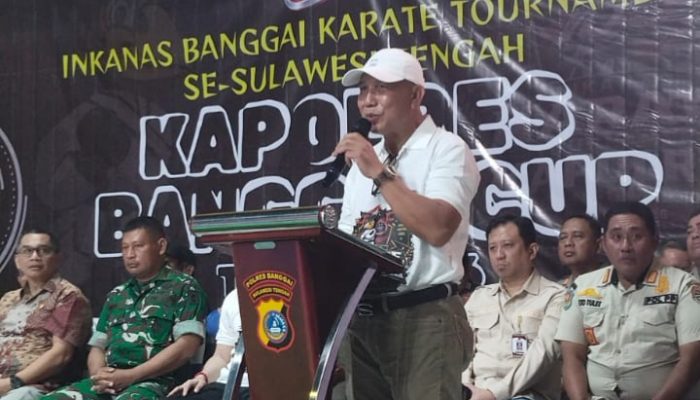 Kadispora Banggai Wakili Bupati, Buka Inkanas Banggai Karate Tournament Se-Sulteng Kapolres Banggai Cup 2026