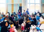 Menunggu Jam Pemberangkatan, Kloter 10 BPN Sudah Bersiap diBandar Udara Internasional Pangeran Mohammad bin Abdulaziz