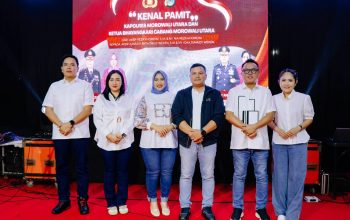 Bupati Delis Hadiri Kenal Pamit Kapolres Morut, Tegaskan Sinergi Forkopimda Kunci Stabilitas Daerah
