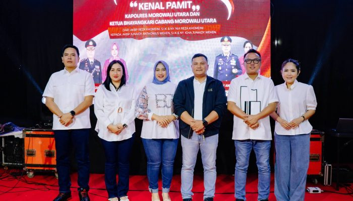 Bupati Delis Hadiri Kenal Pamit Kapolres Morut, Tegaskan Sinergi Forkopimda Kunci Stabilitas Daerah