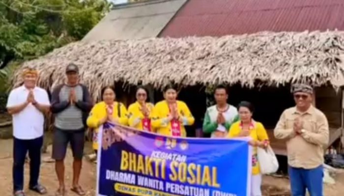 Sambut Hari Raya Nyepi 1948 Saka, DWP PUPR Banggai Gelar Bhakti Sosial di Batui Selatan