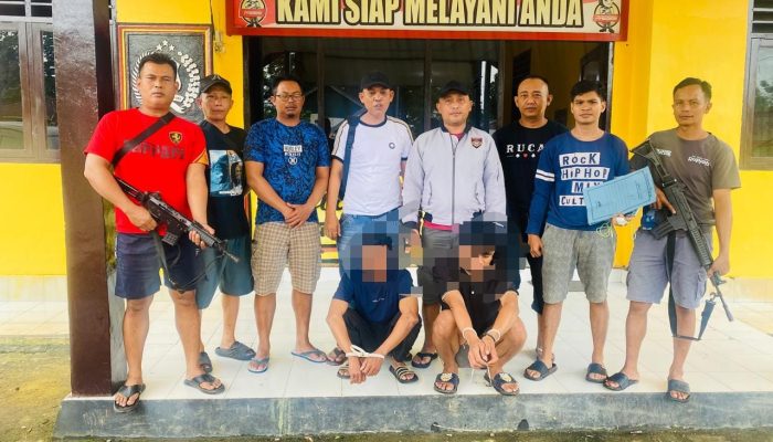 Polsek Bungku Utara Amankan Dua Pelaku Narkoba dan Sita Tujuh Paket Shabu