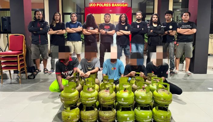 Polres Banggai Bekuk Komplotan Pencuri Ratusan Tabung Gas Elpiji di Luwuk