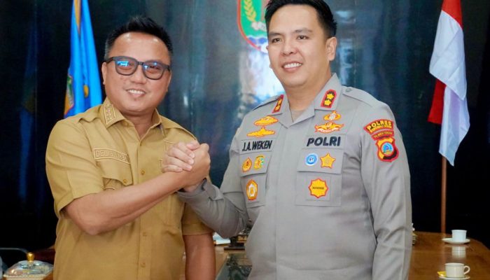 Bupati Delis Sambut Hangat Kunjungan Kapolres Morut Yang Baru
