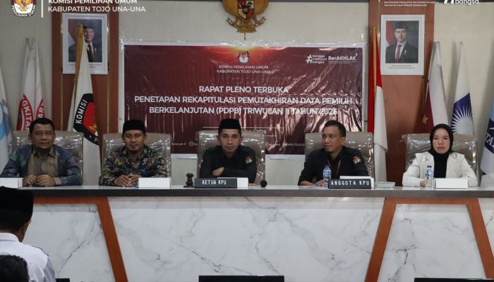 KPU Tojo Una-Una Tetapkan 126.323 Daftar Pemilih Berkelanjutan Triwulan II Tahun 2026