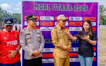 Semangat Kemerdekaan Tak Surut di Tengah Efisiensi, Wabup Djira Buka Turnamen Sepak Bola HUT RI ke-81 di Mori Utara