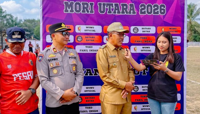 Semangat Kemerdekaan Tak Surut di Tengah Efisiensi, Wabup Djira Buka Turnamen Sepak Bola HUT RI ke-81 di Mori Utara