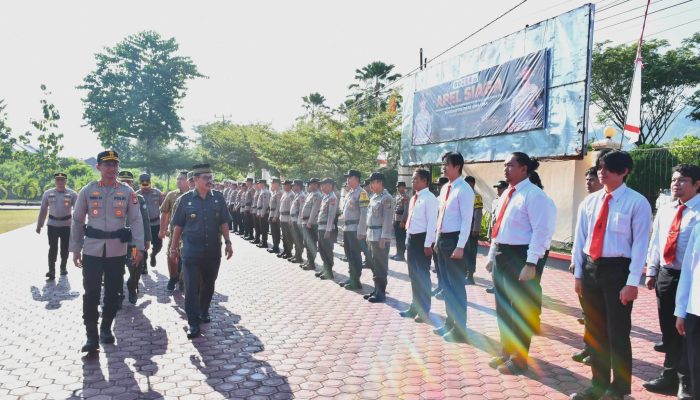 Sekda Tojo Una-Una Hadiri Apel Gelar Pasukan Antisipasi Karhutla