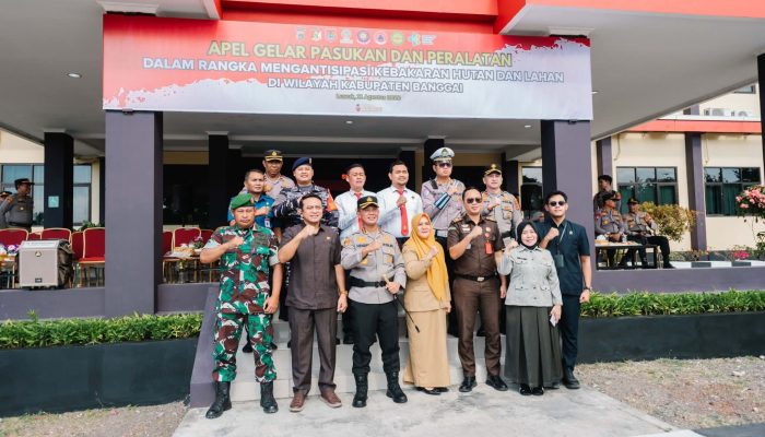 Apel Gelar Pasukan Karhutla, Kapolresta Banggai Tekankan Edukasi dan Kesiapsiagaan