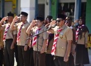 Bupati Ilham Lawidu Pimpin Upacara Hari Pramuka ke-65 di Ampana Kota