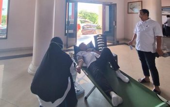 Sinergi Kemanusiaan BPKAD Tojo Una Una dan Bank Sulteng Gelar Donor Darah Masal