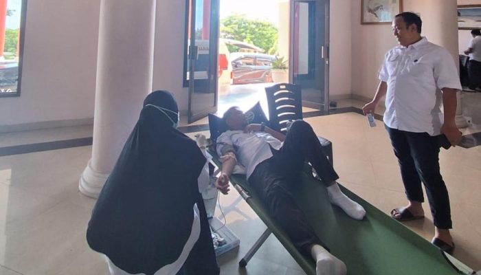 Sinergi Kemanusiaan BPKAD Tojo Una Una dan Bank Sulteng Gelar Donor Darah Masal