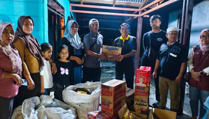 Bentuk Kepedulian Pemda, Dinsos Banggai Bantu Korban Kebakaran Hanga-Hanga