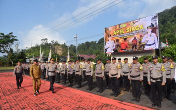 Polres Morowali Utara Gelar Apel Siaga Karhutla, Pastikan Personel dan Peralatan Siap Digunakan