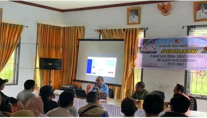Inspektorat Banggai Sosialisasikan Aplikasi POTO’I MAE di Tiga Kecamatan, Perkuat Monitoring Tindak Lanjut Hasil Pengawasan