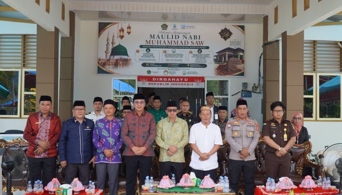 Kemenag Tojo Una-Una Gelar Maulid Nabi, Pengukuhan APRI dan Peletakan Batu Pertama Rumah Dinas