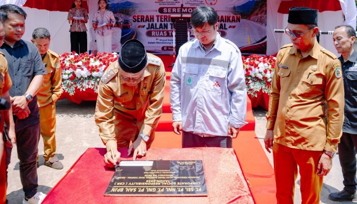 Jalan Nasional Tompira-Keuno Diperbaiki, CSR Perusahaan Gelontorkan Rp 7,15 Miliar