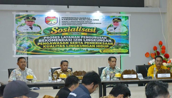 Sinergi Jaga Bumi, Pemkab Tojo Una UNa Gelar Sosialisasi Izin dan Pengawasan Lingkungan untuk Masa Depan