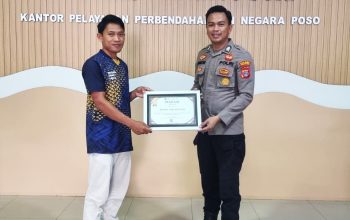 Kelola Anggaran Tanpa Bocor, Polres Tojo Una Una  Diganjar Penghargaan Tertinggi KPPN Poso