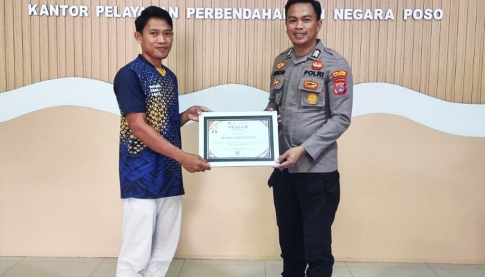 Kelola Anggaran Tanpa Bocor, Polres Tojo Una Una  Diganjar Penghargaan Tertinggi KPPN Poso
