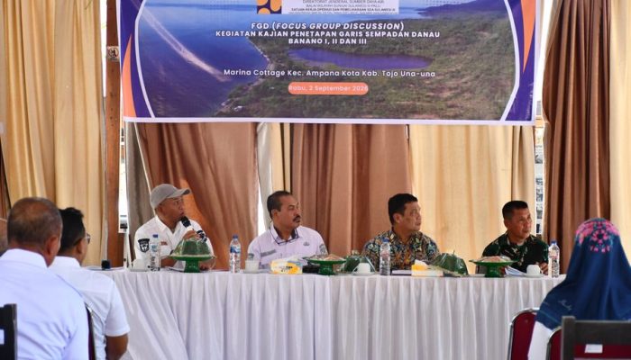 Proteksi Sumber Daya Air, Pemda Tojo Una Una Menetapkan Garis Sempadan Danau Banano