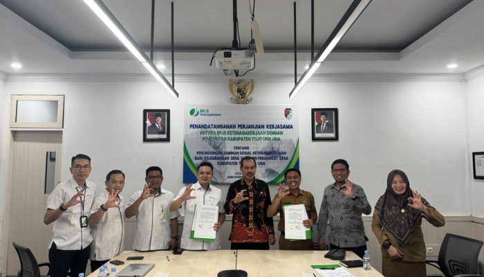 Perkuat Jaringan Jaminan Sosial, Pemkab Tojo Una-Una Beri Perlindungan 20 Ribu Pekerja Desa Lewat BPJS Ketenagakerjaan