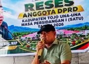 Reses di Kecamatan Tojo, Asrun Taurenta Tegaskan Efisiensi Anggaran Bukan Hambatan Pembangunan Ekonomi