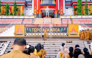 Apel Pagi Pemkab Morut: Inspektorat Tekankan Integritas dan Percepatan Tindak Lanjut Temuan BPK