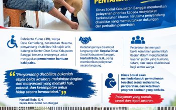 Pastikan Hak Penyandang Disabilitas Terpenuhi, Dinsos Banggai Kedepankan Pelayanan Inklusif