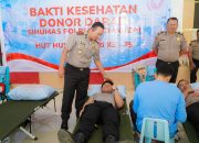 HUT Humas Polri ke-75, Polresta Banggai Kumpulkan 15 Kantong Darah Untuk Kemanusiaan
