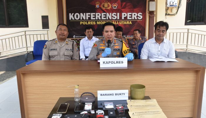 Ungkap Kasus Narkoba, Polres Morut Temukan 2 Senjata Api