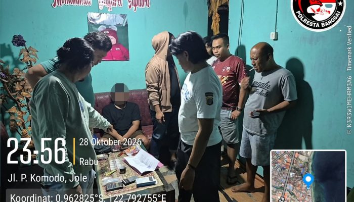 Pengungkapan Narkotika di Jole, Polresta Banggai Amankan Sabu Seberat 30,10 Gram