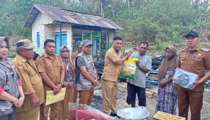 Dinsos Banggai Gerak Cepat Salurkan Bantuan Bagi Korban Kebakaran di Kecamatan Lamala