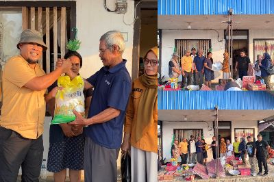 Kebakaran Tengah Malam Hanguskan Dua Rumah, DINSOS SIGAP Hadir Bantu Korban Kebakaran di Tohiti Sari