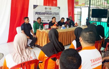 Penuhi Hak Konstitusional, Puluhan Tahanan Lapas Ampana Terima Edukasi Hukum Litigasi